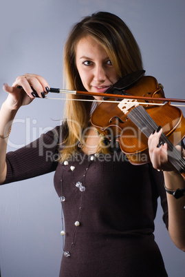 Girl with violin