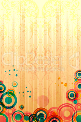 abstract colorful card