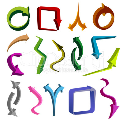 different shapes of arrows