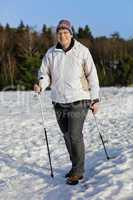 Nordicwalking im Schnee