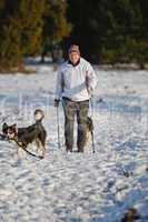 Nordicwalking im Schnee