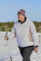 Nordicwalking im Schnee