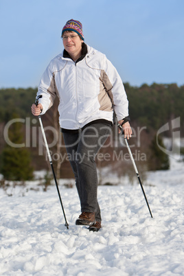 Nordicwalking im Schnee