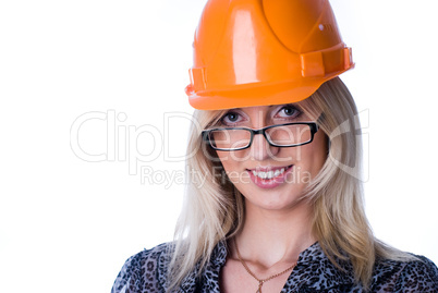 Girl in helmet