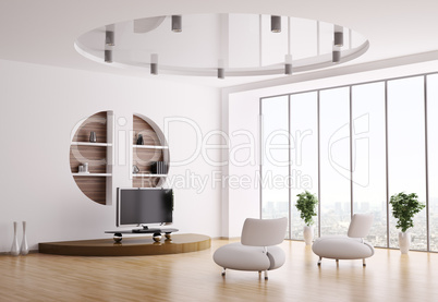 Interior of living room 3d