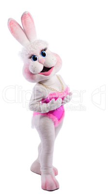 bunny girl mascot costume take a breast