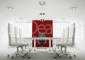 White conference room 3d