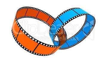 Two 3d blank films ring