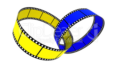 Two 3d blank films ring