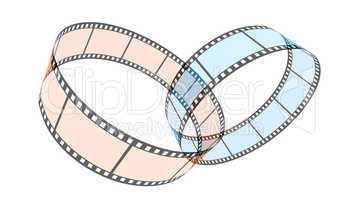 Two 3d blank films ring