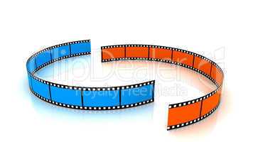 Colored 3d blank films