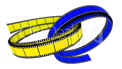 Two 3d blank films ring