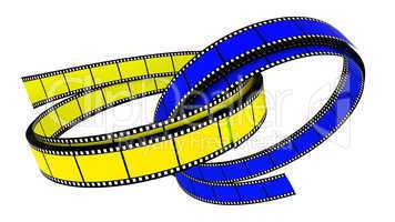 Two 3d blank films ring