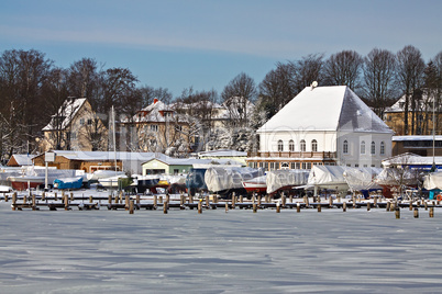 Boote am Ufer der Warnow