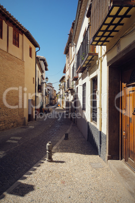 traditional old Spanish street