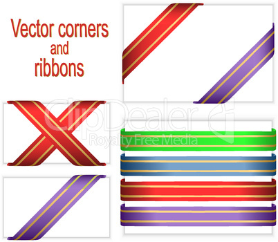 Corners and ribbons.