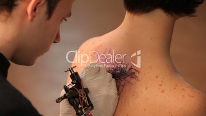Tattoo on skin