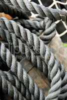 black rope / schwarzes Seil mit Kübel