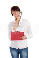 Female Customer Service Representative Smiling