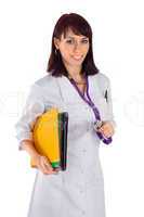 Friendly Female Doctor with Stethoscope