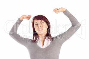 Woman Stretching her Arms
