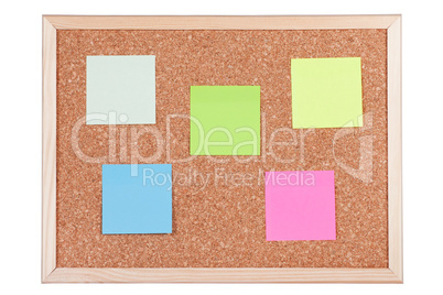 Corkboard with Notes