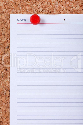 Blank Note Paper Macro
