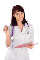 Young Cheerful Female Doctor