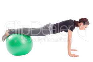 Pushup Exercise with Gym Ball