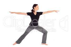 Fit Woman Practicing Yoga Exercice