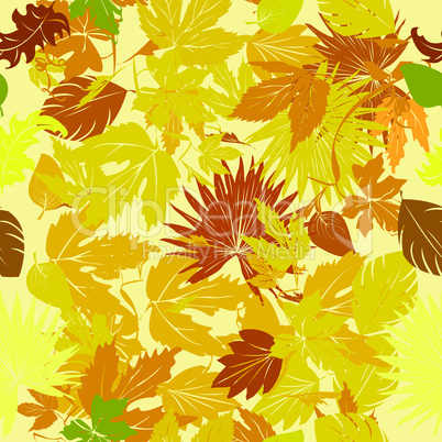 Leaves carpet background