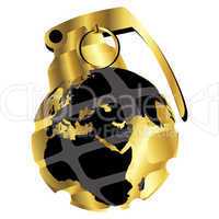 Golden hand grenade