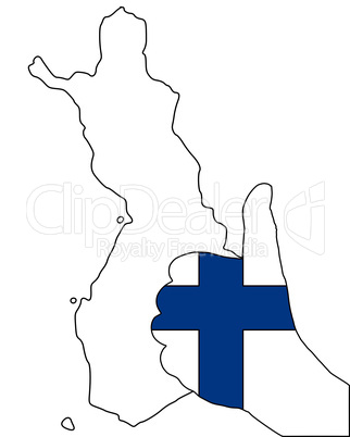 Finnland Handzeichen
