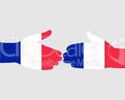 Französischer Handschlag