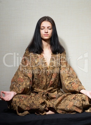 Meditative girl