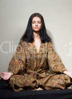 Meditative girl