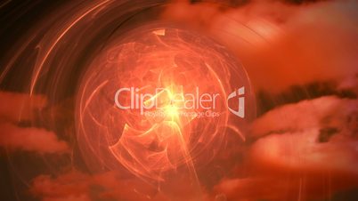 glowing red sphere seamless looping bg d4392_L