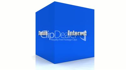 3D Würfel Blau 05 - Webdesign