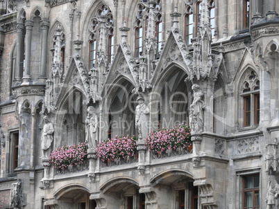 Balkon am Neuen Rathaus in München