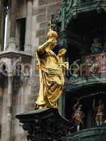 Marienfigur auf dem Marienplatz in München