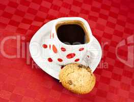 Turkish coffee with cookie