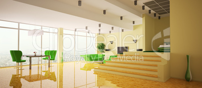 Apartment interior panorama 3d