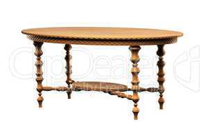 Table isolated over white 3d