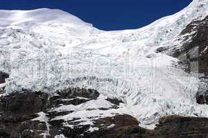 Glacier in snow mountains