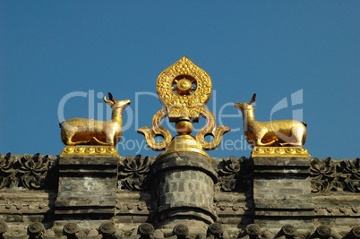 Golden roof of a monastery