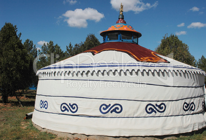 Landmark of ger in Mongolia