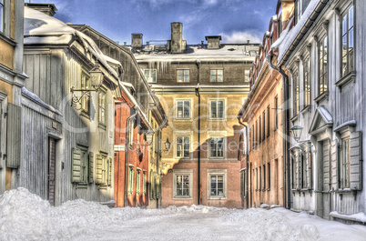 Old street in Stockholm.