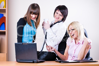 Businesswomen in office