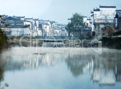 Landmarks of an old village in east China