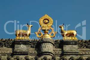 Golden roof of a monastery